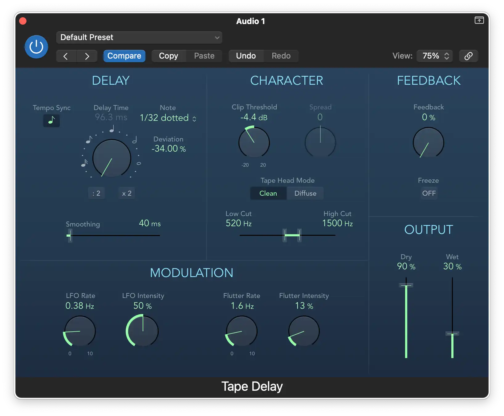 Logic Pro Tape Delay